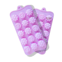 Moule Silicone: Pink Flowers