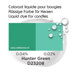 Tintura liquida per candele: verde Hunter
