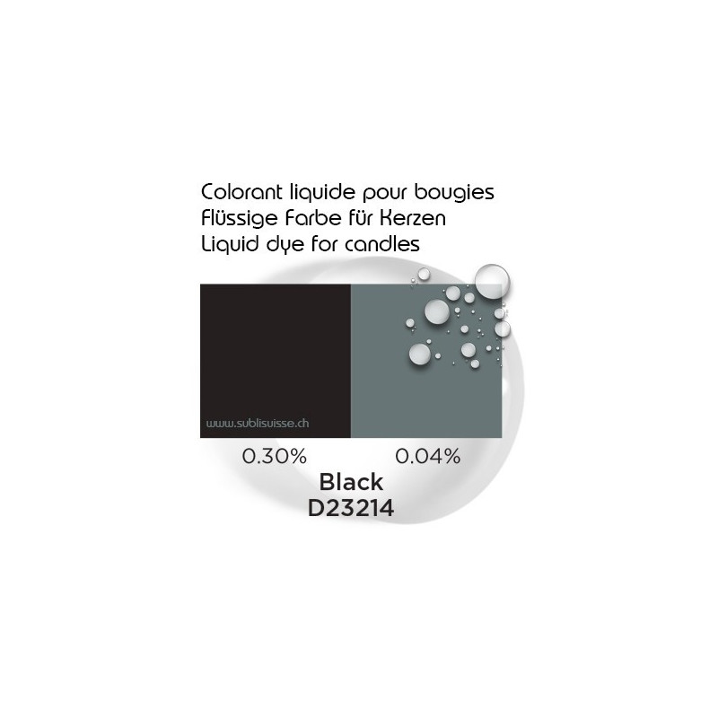 Colorant Liquide pour bougie: Noir
