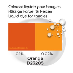 Flüssiger Kerzenfarbstoff: Orange