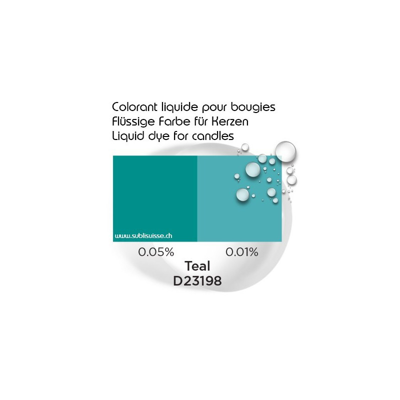 Colorante liquido per candele: Teal (sarcelle)