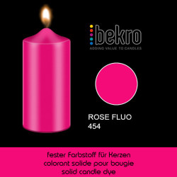 Fester Kerzenfarbstoff: Rose FLUO