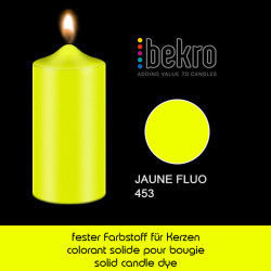 Tintura solida per candele: giallo FLUO