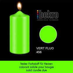 Fester Kerzenfarbstoff: grün FLUO