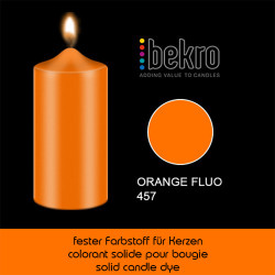 Fester Kerzenfarbstoff: Orange FLUO