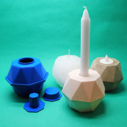 Form "Geometrix" für Kerzenhalter